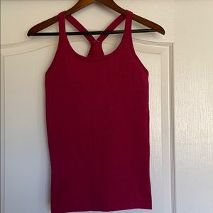 Lululemon Ebb To Street tank sz 8 raspberry